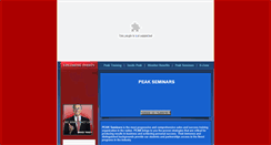 Desktop Screenshot of peakseminars.com