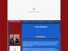 Tablet Screenshot of peakseminars.com